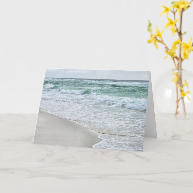 Friedliche Strand Karte (Gelbe Blume)