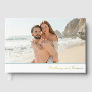 Friedliche Strand Romantische Foto Gästebuch