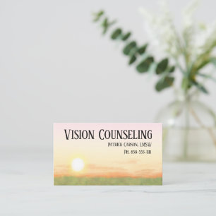 Friedliche Sunset Counseling Beruflich Visitenkarte