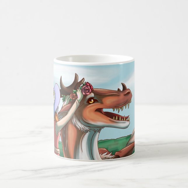 Friedliche Tage Kaffeetasse (Mittel)