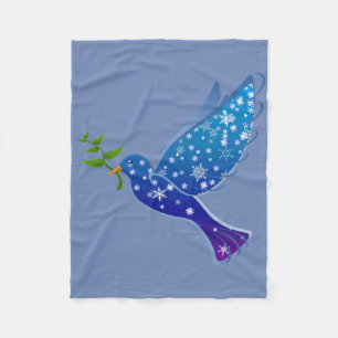 Friedliche Taube Fleecedecke