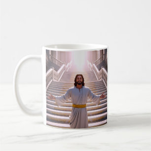 Friedliche Treppe Jesus Kaffeetasse
