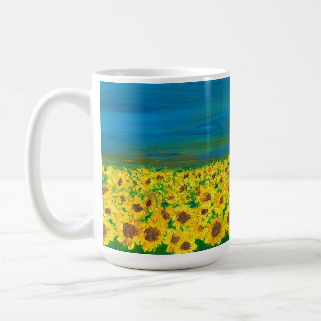 Friedliche Ukraine Kunst-Tasse Kaffeetasse (Links)
