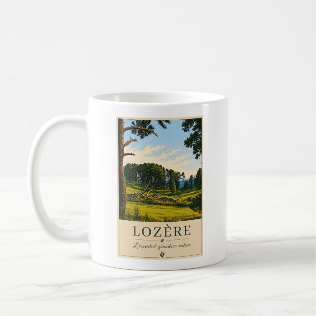 Friedliche Waldwiese Kaffeetasse (Links)