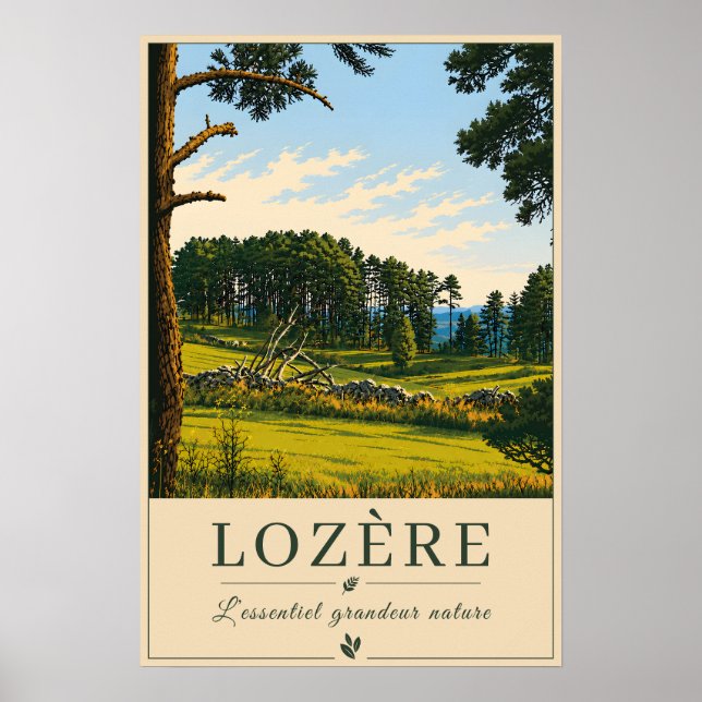 Friedliche Waldwiese Poster (Vorne)
