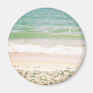 Friedliche Waves Pastel Beach Fotografie Magnet