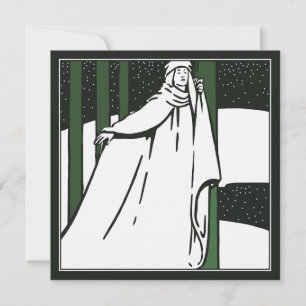 Friedliche Weihnachtskarte Mitteilungskarte