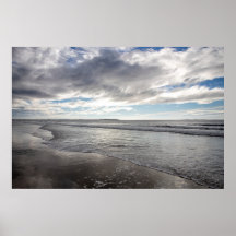 Friedliche Wellen auf dem Küstenposter