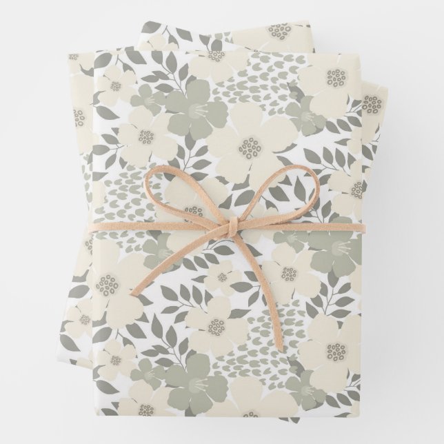 Friedliche Wiese Geschenkpapier Set (Beispiel)