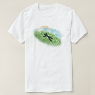 Friedliche Wiese Regenbogen-Träume - Ästhetischer  T-Shirt