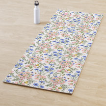 Friedliche Wildblumenwiese-Yoga-Design