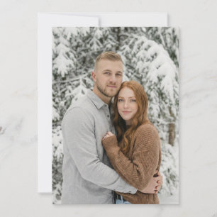 Friedliche Winter romantische Foto Einladung