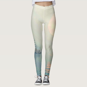 Friedliche Wintermorgendliche Kunst Leggings