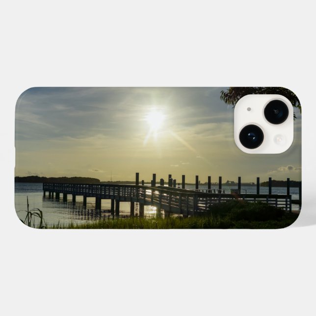 Friedlicher Abend am Cooper River Case-Mate iPhone Hülle (Rückseite (Horizontal))