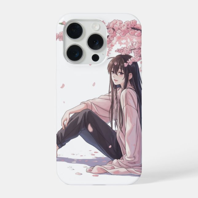 Friedlicher Anime iPhone Hülle (Rückseite)