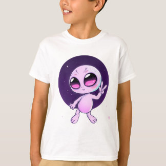 Friedlicher Außerirdischer – Süße kosmische Vibes T-Shirt