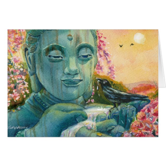 Friedlicher Buddha (Vorderseite (Horizontal))