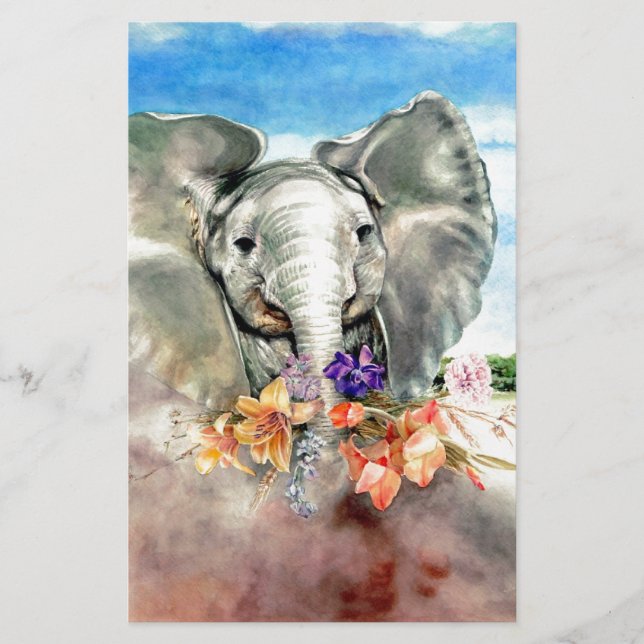 Friedlicher Elefant (Vorderseite)