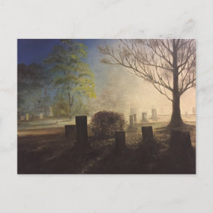 Friedlicher Friedhof Postkarte