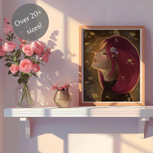 Friedlicher goldener Schimmer Poster