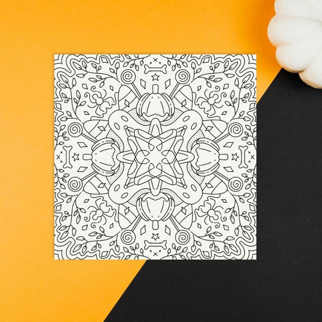 Friedlicher Herbst: Halloween-Magic-Farbkarte (Von Creator hochgeladen)