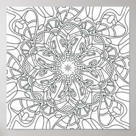 Friedlicher Herbst: Herbst-Blätterplakat Poster