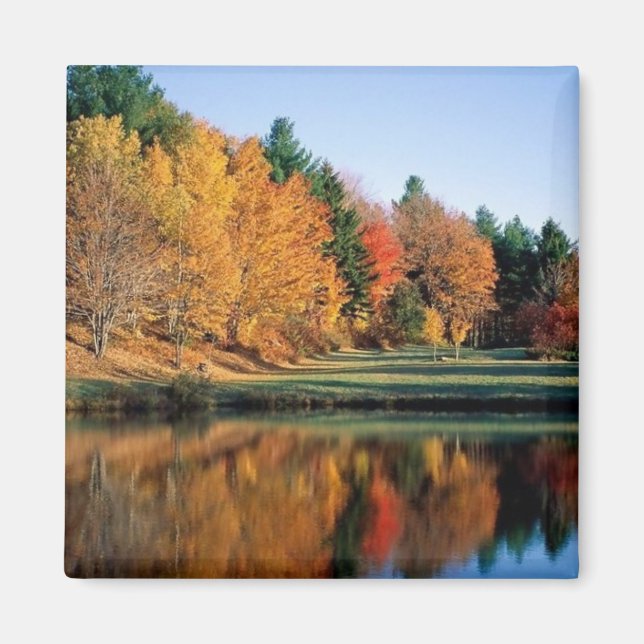 Friedlicher Herbst in Vermont Magnet (Vorne)