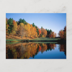 Friedlicher Herbst in Vermont Postkarte