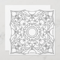 Friedlicher Herbst: Spooky Night Coloring Card