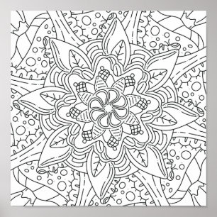 Friedlicher Herbst: Waldfärbung Poster