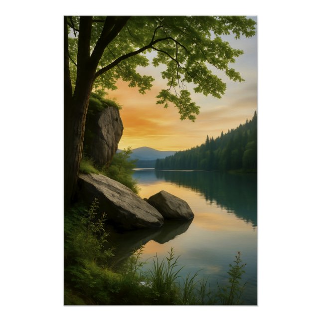 Friedlicher Horizont Poster (Vorderseite)