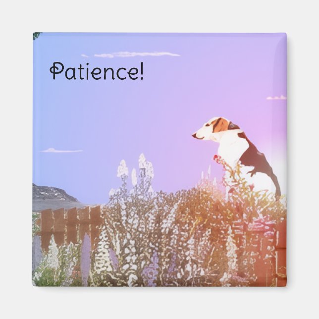 Friedlicher Hund Magnet (Vorne)