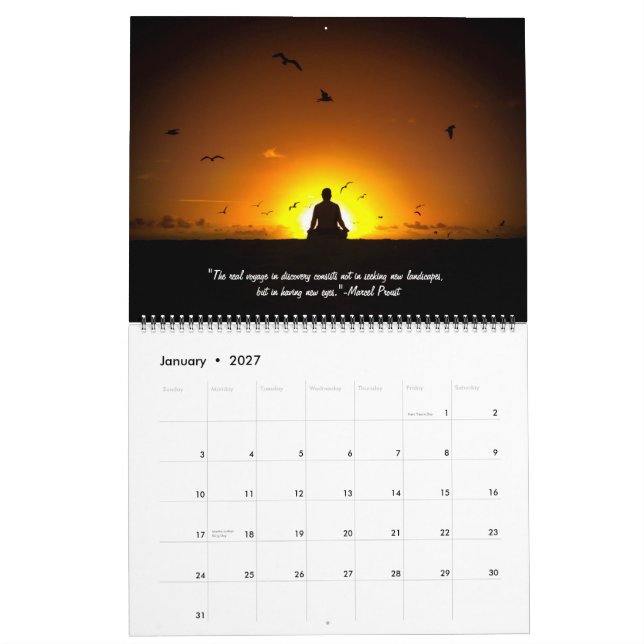 Friedlicher Kalender der Strand-2015 (Jan 2027)