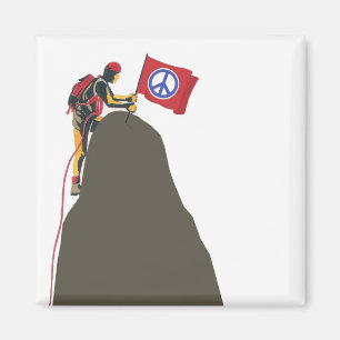 friedlicher Kletterer Magnet