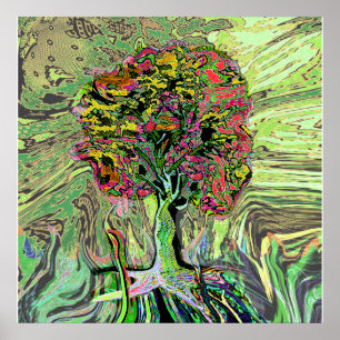 Friedlicher Lebensbaum Poster