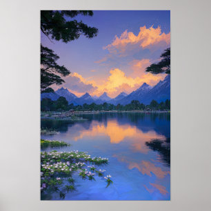 Friedlicher Nachmittag am See Poster