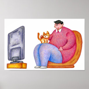 Friedlicher Nachmittag, erstklassiger Platz. Poster