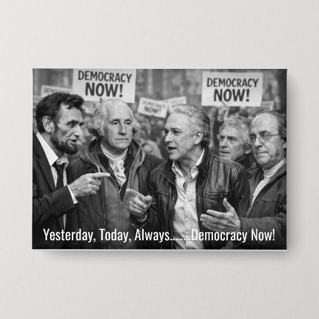Friedlicher Protest Button (Vorderseite)