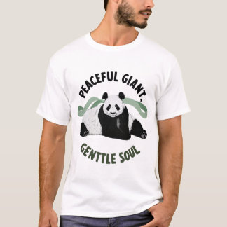 Friedlicher Riesenpanda mit sanftem Soul-Design T-Shirt