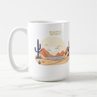 Friedlicher Rückzug Kaffeetasse
