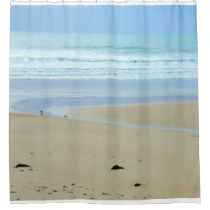 Friedlicher Sandy-Strand Duschvorhang