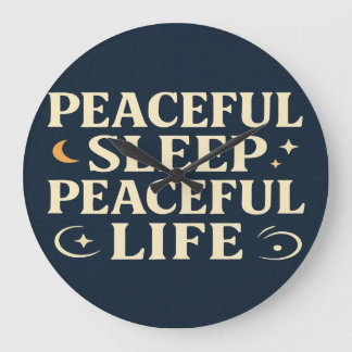 Friedlicher Schlaf Friedliches Leben Große Wanduhr