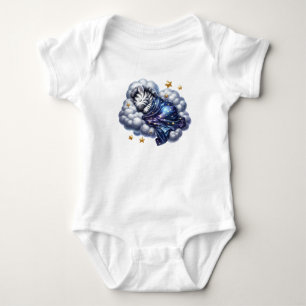 Friedlicher Schlafzebra Baby Strampler