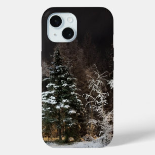 Friedlicher Schneewinternacht Case-Mate iPhone Hülle