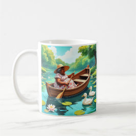 Friedlicher Seeausflug mit Enten Kaffeetasse