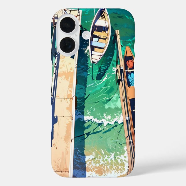 Friedlicher Sommersteg Case-Mate iPhone Hülle (Rückseite)