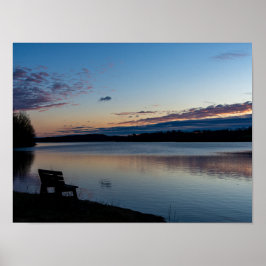 Friedlicher Sonnenaufgang Poster