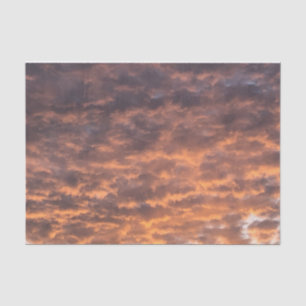 Friedlicher Sonnenuntergang in der Wolkendecke Abe Seidenpapier