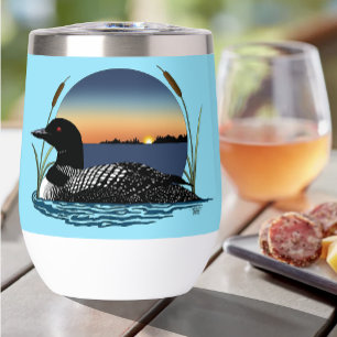 Friedlicher Sterntaucher Sonnenuntergang Blau Wild