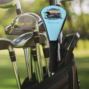 Friedlicher Sterntaucher Sonnenuntergang Blau Wild Golf Headcover